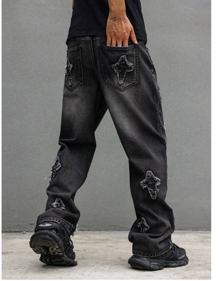 Jean Baggy Star Patch