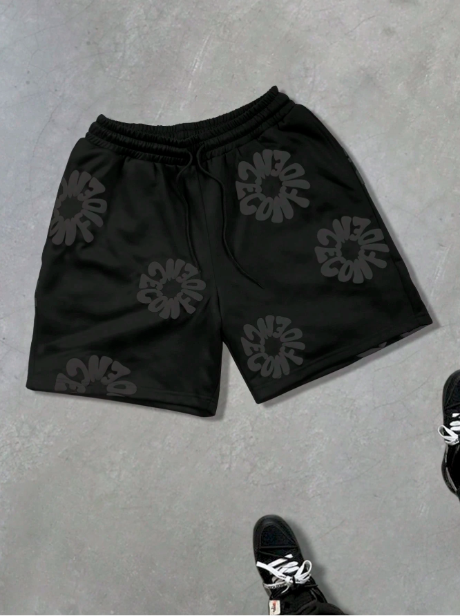 Short Fleurs Noir
